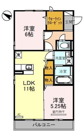 ウィスタリア　Ｇの物件間取画像